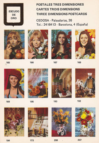 POSTAL B10917: POSTALES TRES DIMENSIONES: DIFERENTES ASPECTOS