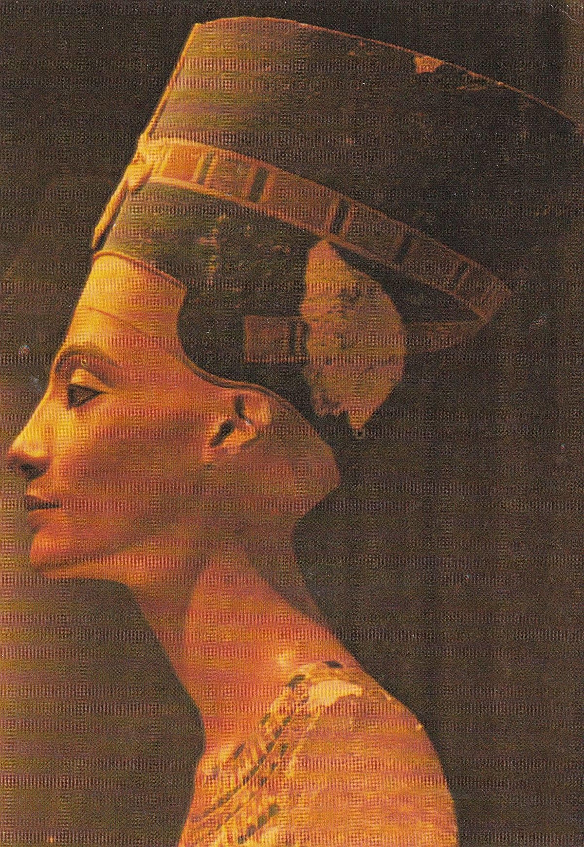 POSTAL B10920: MUSEO EGIPCIO: BUSTO DE LA REINA NEFERTITI