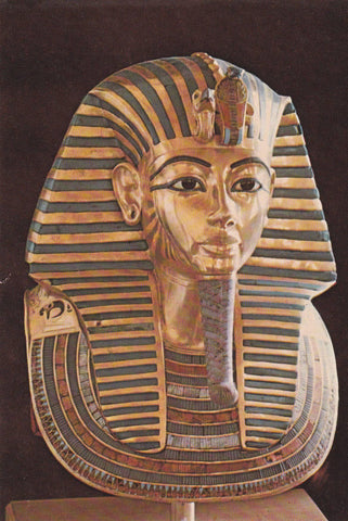 POSTAL B10921: MUSEO EGIPCIO: MASCARA DORADA TUT ANKH AMOUN
