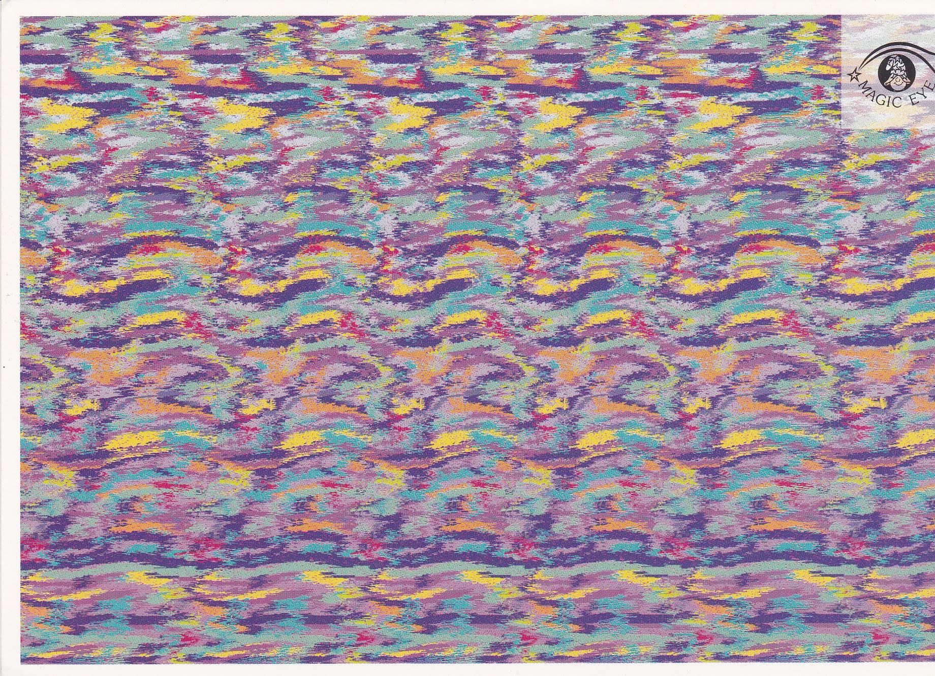 POSTAL B10925: MAGIC EYE: IMAGEN OCULTA. DIVERSOS ASPECTOS