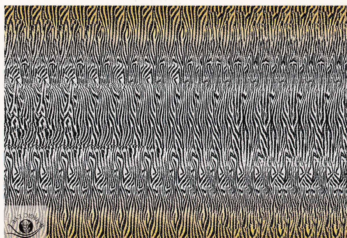 POSTAL B10926: MAGIC EYE: IMAGEN OCULTA. DIVERSOS ASPECTOS