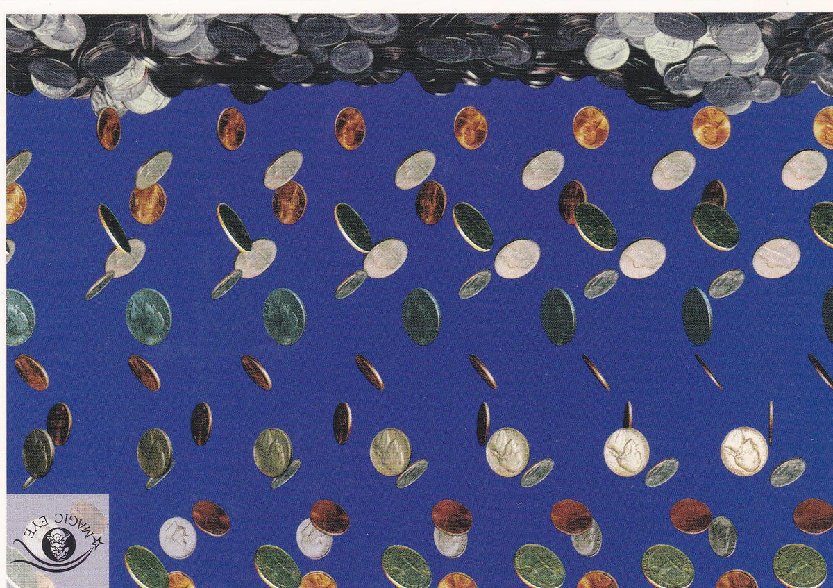 POSTAL B10928: MAGIC EYE: IMAGEN OCULTA. DIVERSOS ASPECTOS