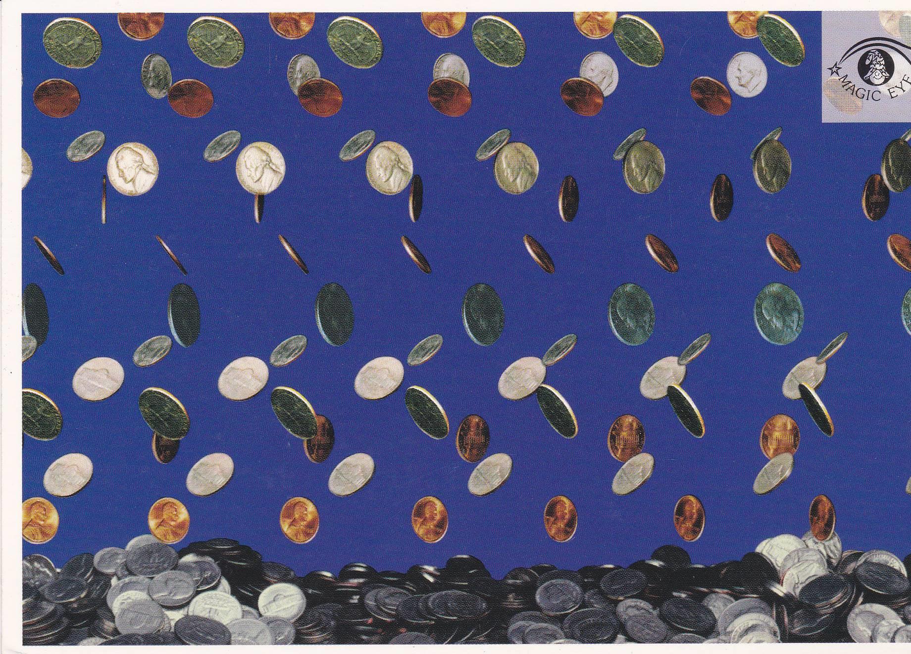 POSTAL B10929: MAGIC EYE: IMAGEN OCULTA. DIVERSOS ASPECTOS