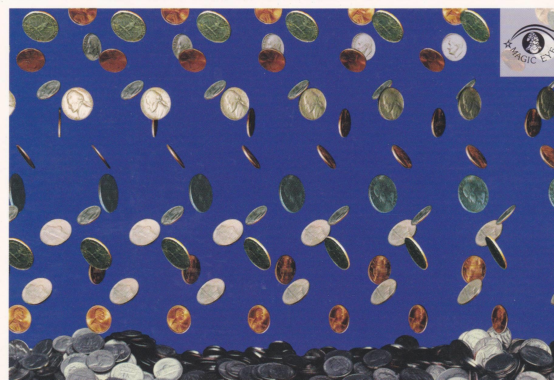 POSTAL B10930: MAGIC EYE: IMAGEN OCULTA. DIVERSOS ASPECTOS