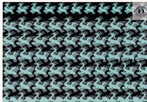 POSTAL B10934: MAGIC EYE: IMAGEN OCULTA. DIVERSOS ASPECTOS