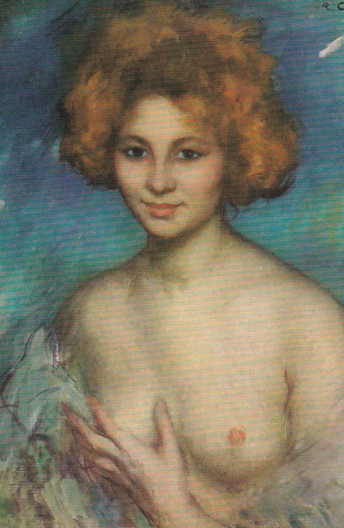 POSTAL B10962: DESNUDO FEMENINO: OLEO. ANONIMO
