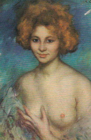 POSTAL B10962: DESNUDO FEMENINO: OLEO. ANONIMO