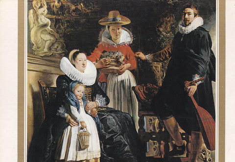 POSTAL B10967: JORDAENS: LA FAMILIA. OLEO