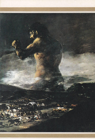 POSTAL B10974: GOYA: EL COLOSO. OLEO