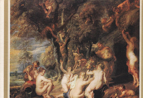 POSTAL B10989: RUBENS: NINFAS Y SATIROS. OLEO