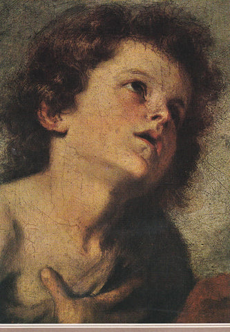 POSTAL B10993: MURILLO: SAN JUAN BAUTISTA Y NIÑO. OLEO
