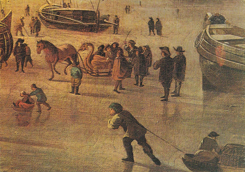 POSTAL B10996: DUBBELS: PATINADORES. OLEO