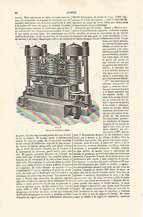 LAMINA ESPASA 31313: Prensa  de produccion de aceite