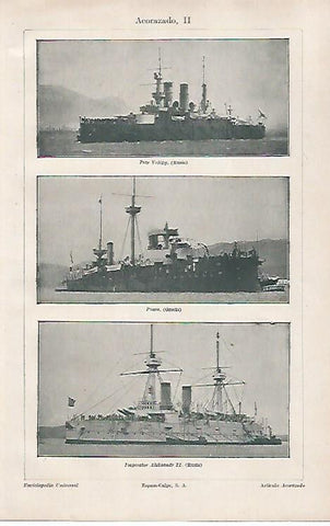 LAMINA ESPASA 31339: Acorazados Petr Veliky Psara e Imperator Aleksandr II