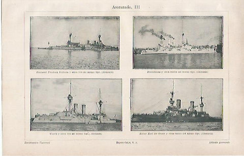 LAMINA ESPASA 31341: Acorazados de Alemania