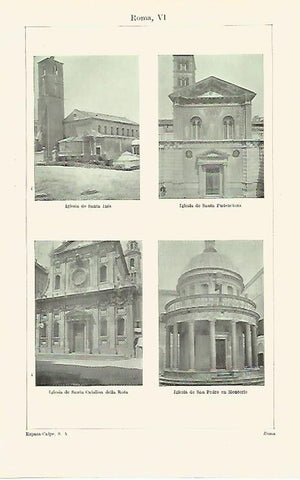 LAMINA ESPASA 31349: Iglesias de Roma Italia