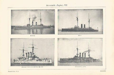 LAMINA ESPASA 31351: Acorazados de Japon