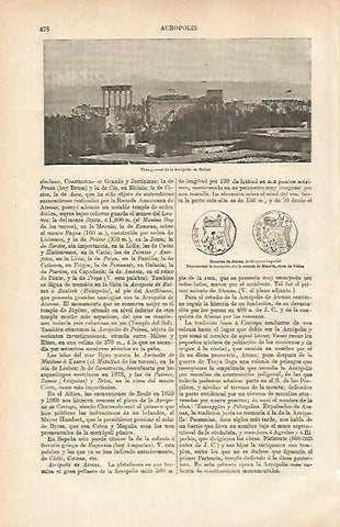 LAMINA ESPASA 31362: Acropolis de Balbek Libano