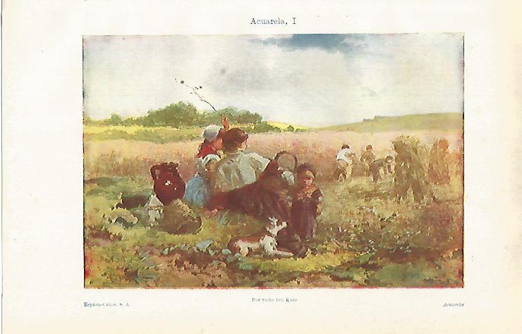 LAMINA ESPASA 31372: Acuarela por Siebe ten Kate