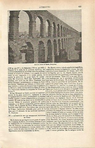 LAMINA ESPASA 31380: Acueducto de Segovia