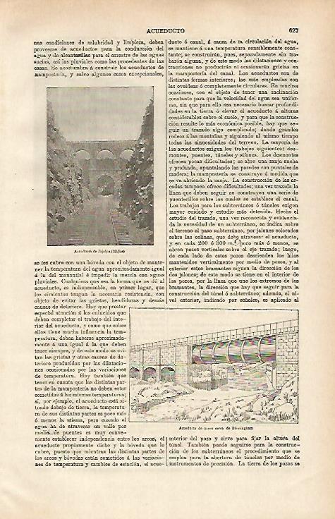 LAMINA ESPASA 31383: Acueducto de Jajalpa Mexico