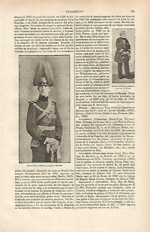 LAMINA ESPASA 31389: Alfonso Maria Adalberto principe de Baviera