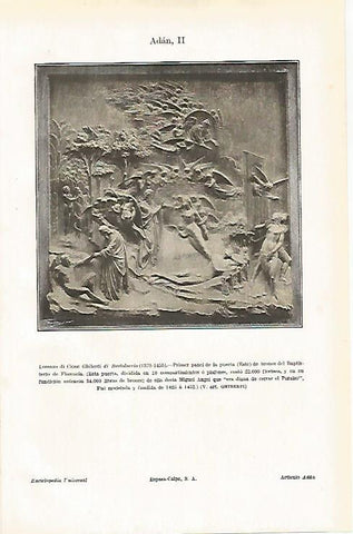 LAMINA ESPASA 31392: Panel del Baptisterio de Florencia