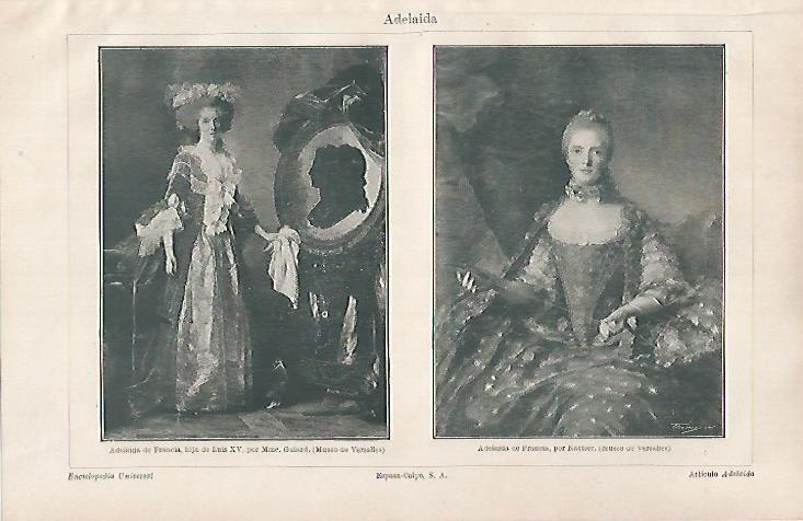 LAMINA ESPASA 31396: Adelaida de Francia por Guiard y por Nattier