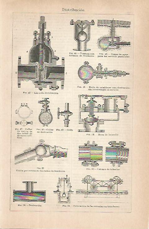 LAMINA ESPASA 31448: Maquinas para la distribucion de la electricidad