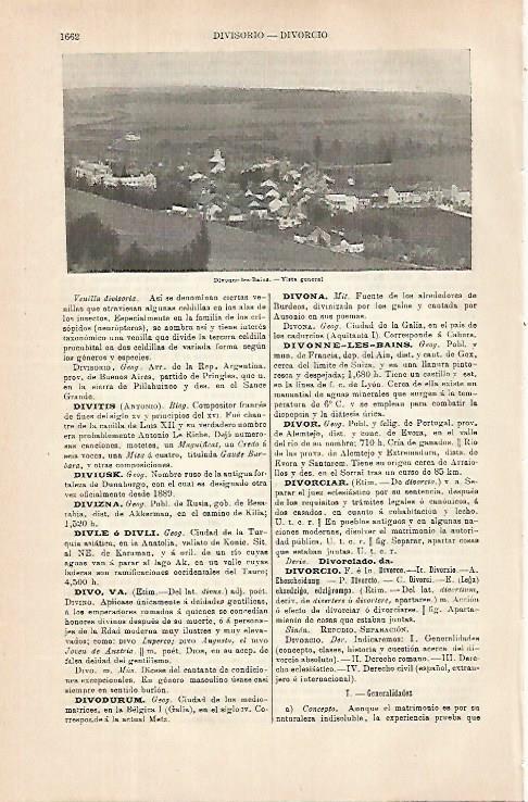 LAMINA ESPASA 31451: Divonne-les-Bains Francia