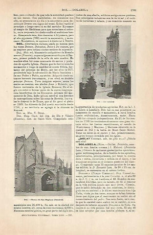 LAMINA ESPASA 31455: Catedral de Dol Francia
