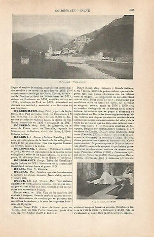 LAMINA ESPASA 31457: Vista de Dolceacqua Italia