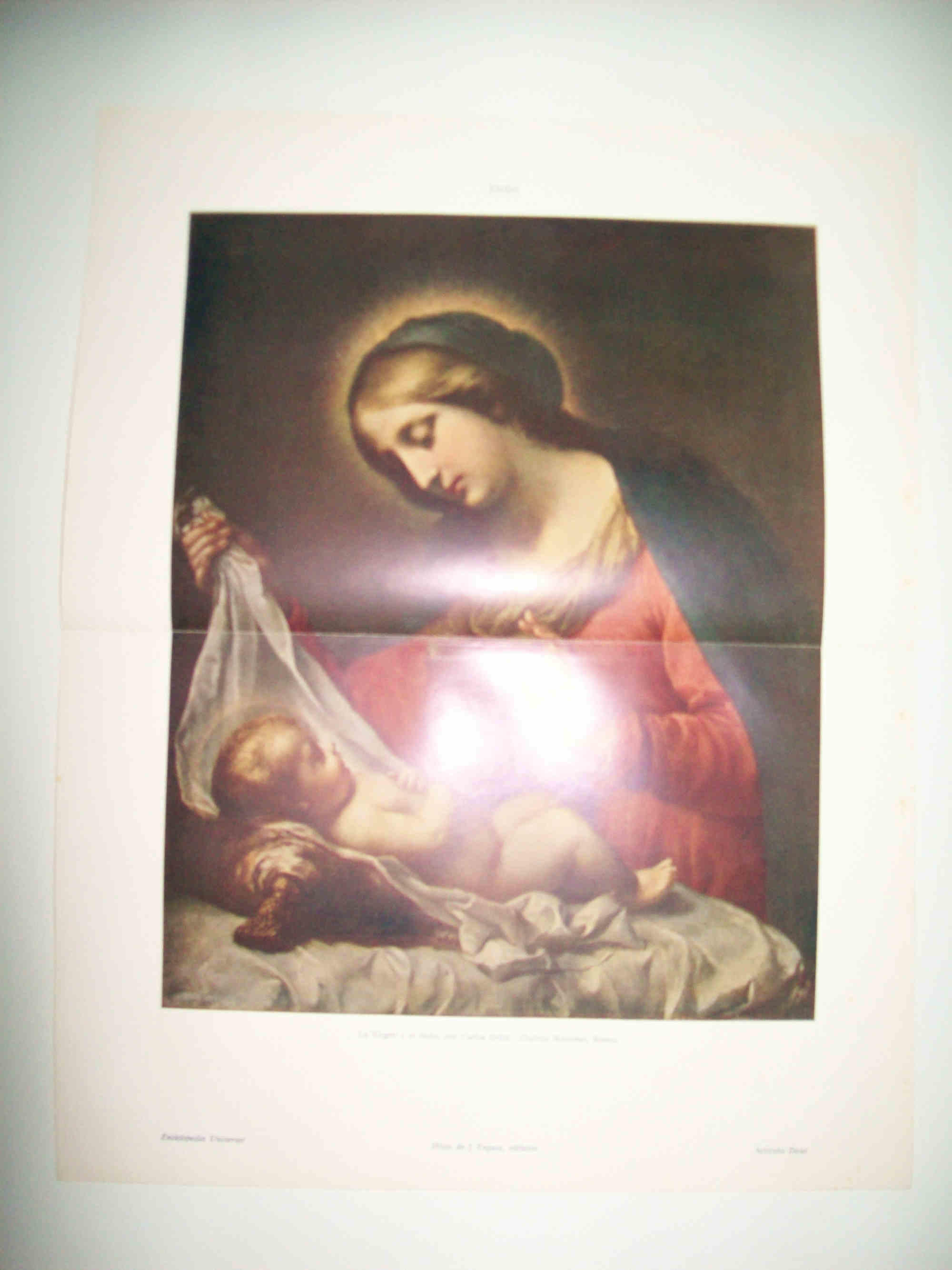 LAMINA ESPASA 31458: La Virgen y el Niño por Carlo Dolci