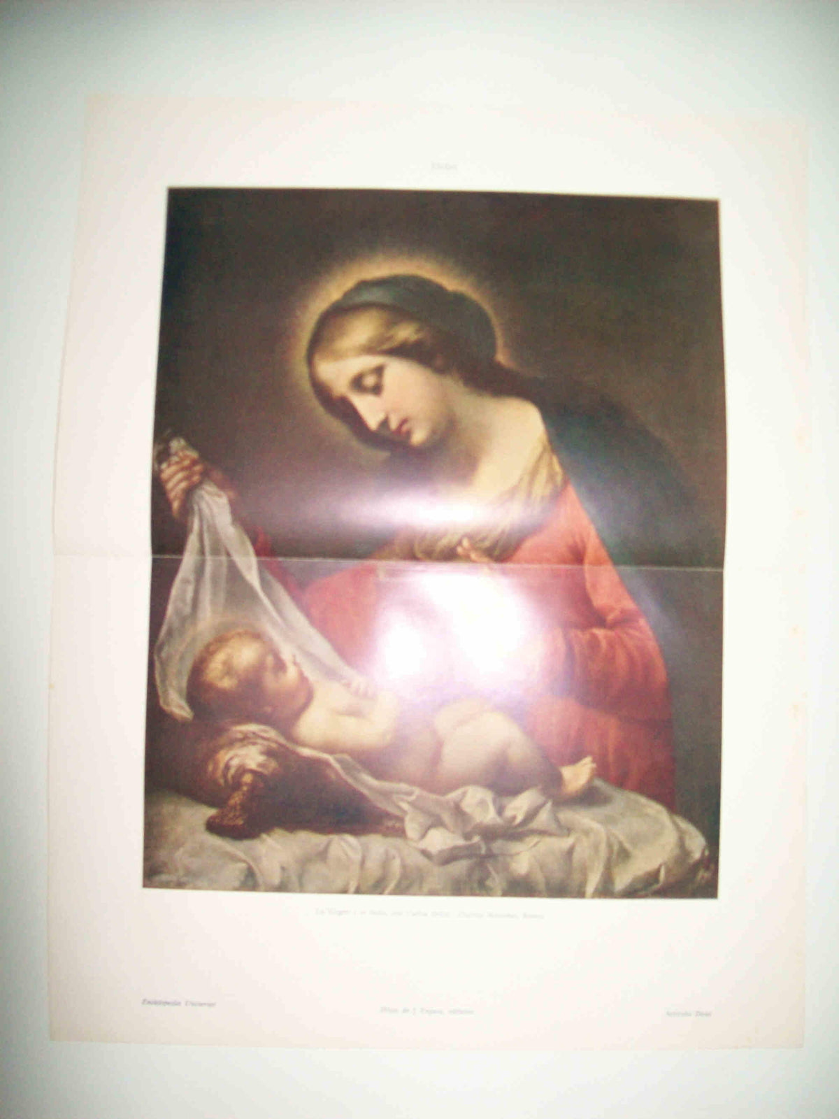 LAMINA ESPASA 31458: La Virgen y el Niño por Carlo Dolci