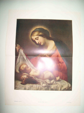 LAMINA ESPASA 31458: La Virgen y el Niño por Carlo Dolci