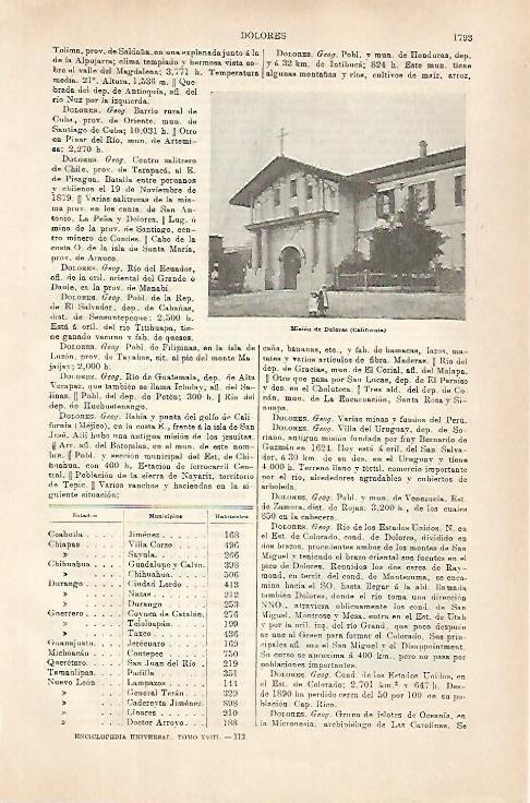 LAMINA ESPASA 31465: Mision de Dolores California
