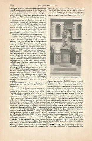 LAMINA ESPASA 31469: Monumento a Domat en Clermont-Ferrand Francia