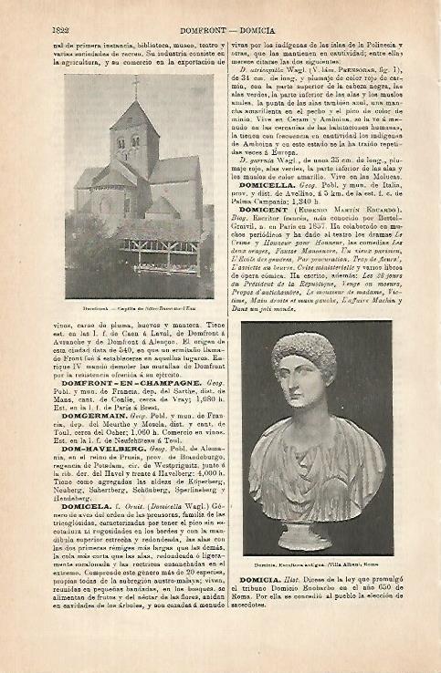 LAMINA ESPASA 31475: Capilla de Domfront Francia