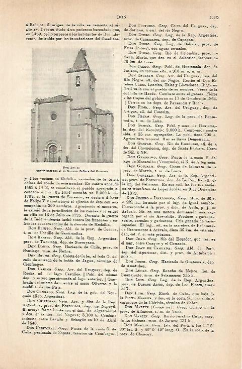 LAMINA ESPASA 31486: Iglesia de Nuestra Señora del Consuelo en Don Benito Badajoz