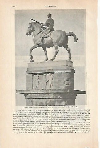 LAMINA ESPASA 31488: Estatua ecuestre de Erasmo de Narni por Donatello 