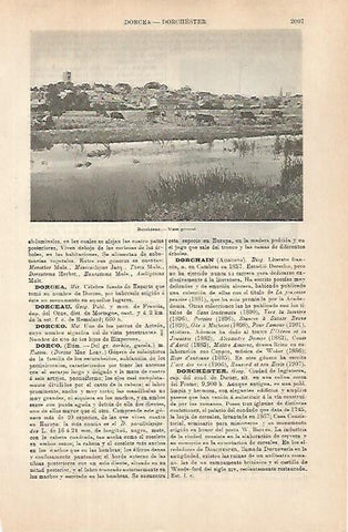 LAMINA ESPASA 31495: Vista de Dorchester Inglaterra