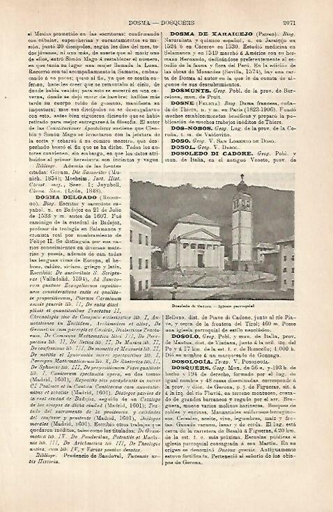 LAMINA ESPASA 31512: Iglesia de  Dosoledo di Cadore Italia