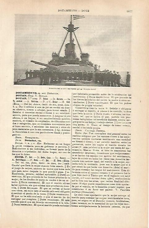 LAMINA ESPASA 31514: Dotacion del Georgios Averof de Grecia