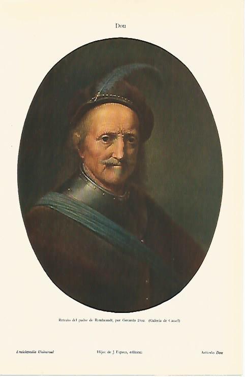 LAMINA ESPASA 31515: El padre de Rembrandt por Gerard Dou