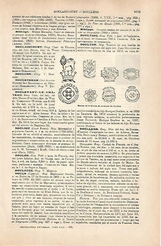LAMINA ESPASA 31522: Marcas de la Fabrica de Ceramica de Doulton
