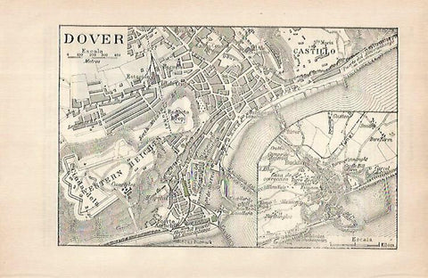LAMINA ESPASA 31523: Plano de Dover Inglaterra