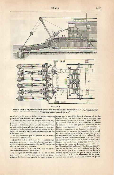 LAMINA ESPASA 31530: Draga multiple de succion