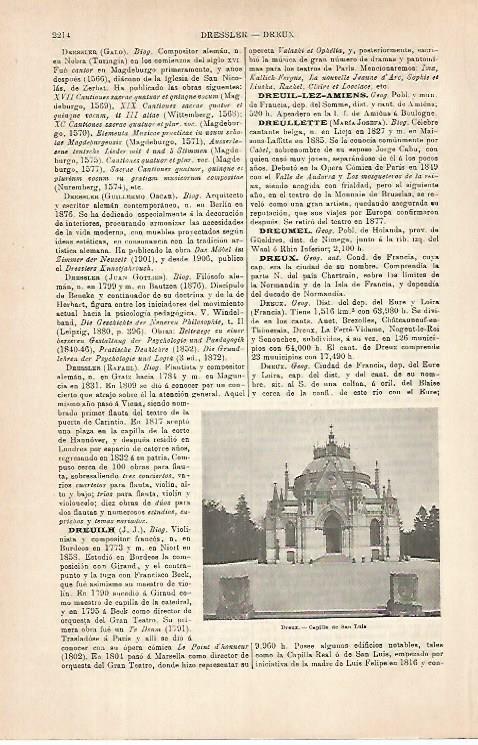 LAMINA ESPASA 31543: Capilla de San Luis en Dreux Francia
