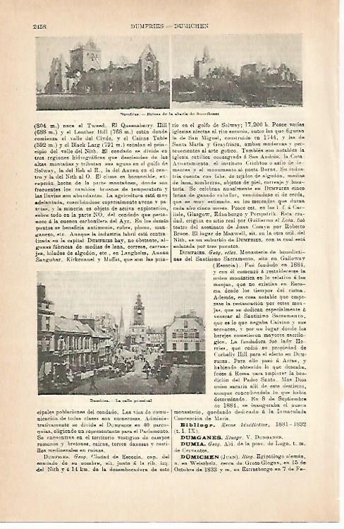 LAMINA ESPASA 31574: Abadia de Sweetheast en Dumfries