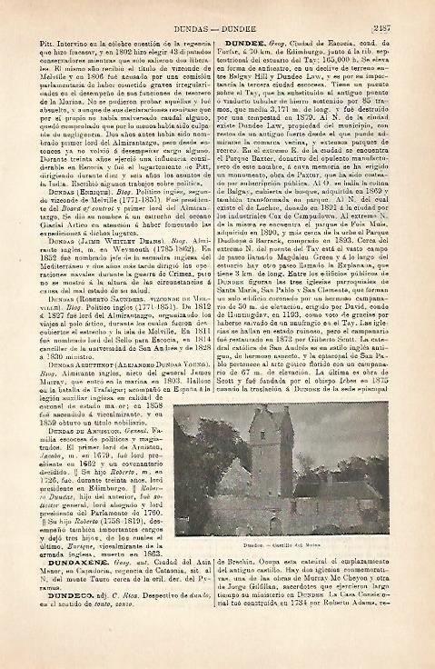 LAMINA ESPASA 31579: Castillo del Maina en Dundee Escocia